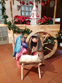 Maria, Josef und das Jesuskind im Josefshaus